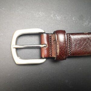 Florsheim Made in Italy Men's Size 30 Brown Full Grain Italian Leather Belt